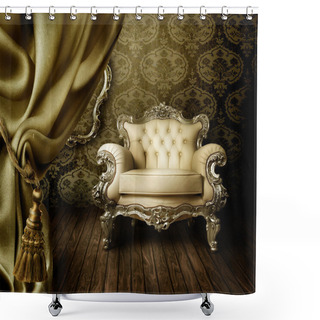 Personality  Beautiful Old Styled Interior Shower Curtains