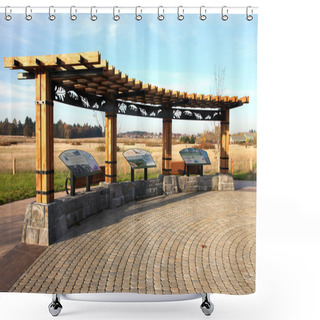 Personality  Natural Park Area History & Present Informational Planning. Shower Curtains