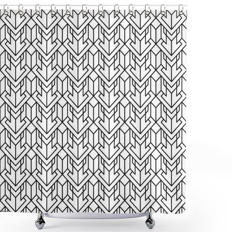 Personality  Geometric Seamless Pattern, Vector Illustration Shower Curtains