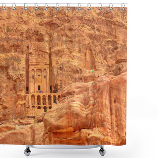 Personality  Urn Tomb Petra Shower Curtains