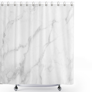 Personality  White Marble Texture, Detailed Structure Of Marble In Natural Patterned For Design. Shower Curtains