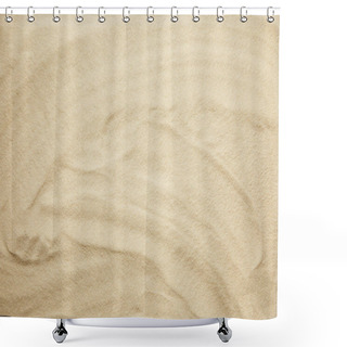 Personality  Wavy, Golden And Textured Sandy Beach In Summertime Shower Curtains