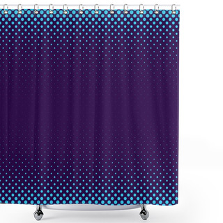 Personality  Geometric Halftone Dot Pattern Background - Vector Graphic With Circles In Varying Sizes Shower Curtains
