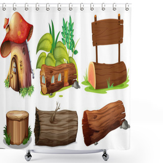 Personality  Different Uses Of Woods Shower Curtains