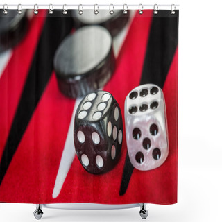Personality  Backgammon Shower Curtains
