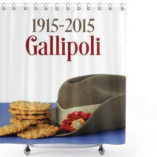 Personality  Australia Gallipoli Centenary 1915 - 2015 Shower Curtains