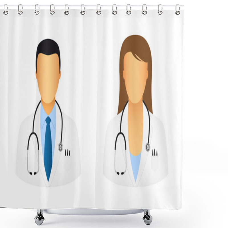 Personality  Doctor Icons Shower Curtains