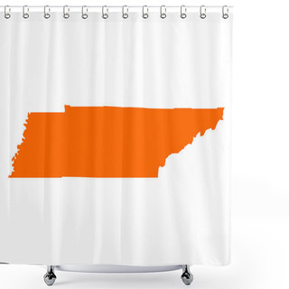 Personality  Map Of Tennessee Shower Curtains