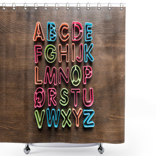 Personality  Baking Forms For Cookies In Forms Of Letters Shower Curtains