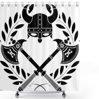 Personality  Viking Glory Shower Curtains