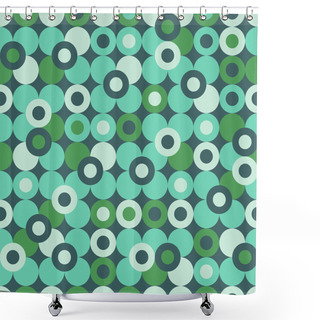 Personality  Abstract Seamless Pattern With Colorful Circles. Shower Curtains