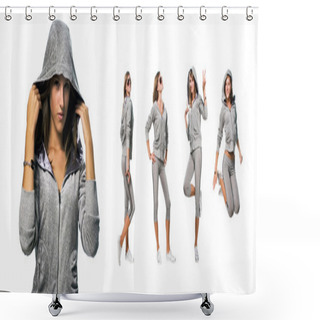 Personality  Beautiful Girl Shower Curtains