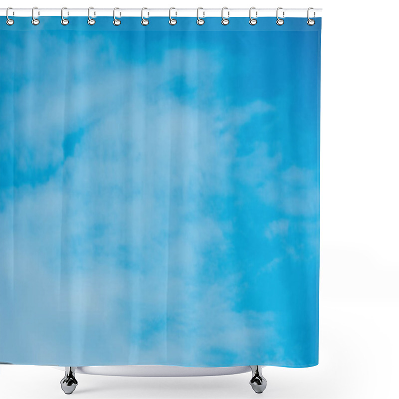 Personality  Beautiful Light Blue Sky With Clouds Shower Curtains