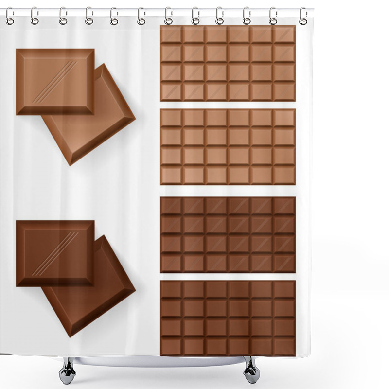 Personality  Chocolate Bars Shower Curtains