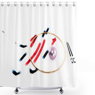 Personality  Rhythmic Gymnastics Apparatus Mockup Shower Curtains