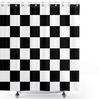 Personality  Chessboard Checker Flag Shower Curtains