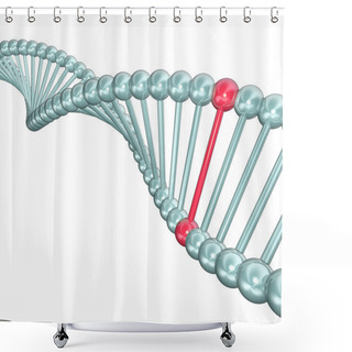 Personality  DNA Helix Illustration - One Different Shower Curtains