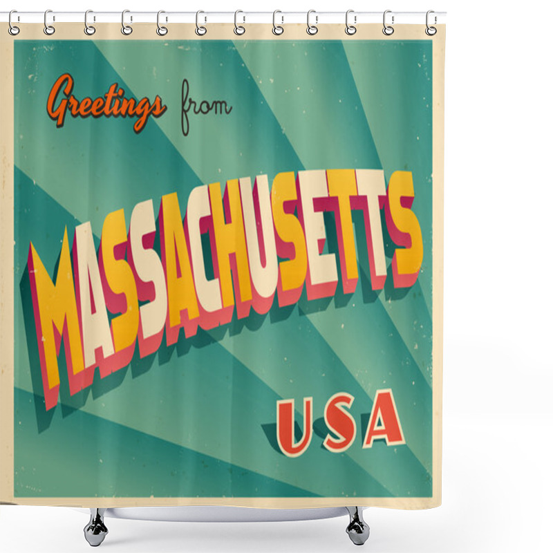 Personality  Touristic Greeting Card shower curtains