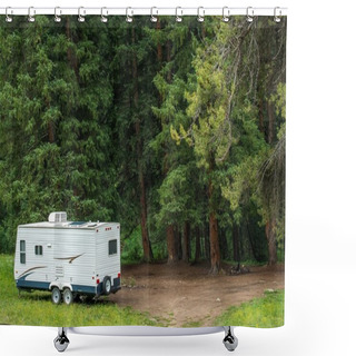 Personality  Camper Boondocking Shower Curtains