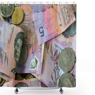 Personality  Australian Currency Shower Curtains