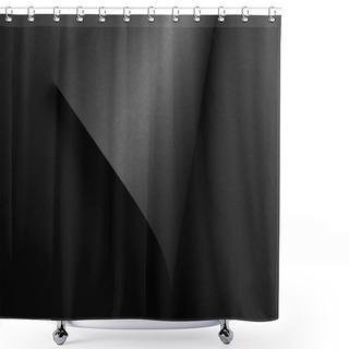 Personality  Dark Paper Sheet And Black Abstract Background  Shower Curtains