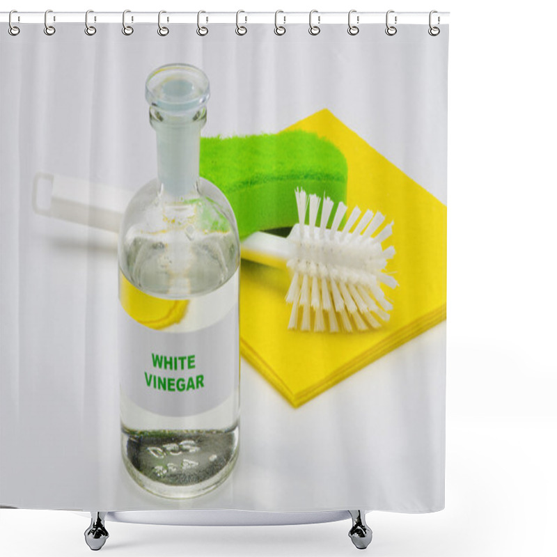 Personality  White Vinegar Shower Curtains