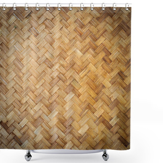 Personality  Bamboo Weave Background Shower Curtains