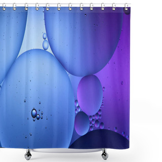 Personality  Beautiful Blue And Purple Color Abstract Background From Mixed Water And Oil  Shower Curtains