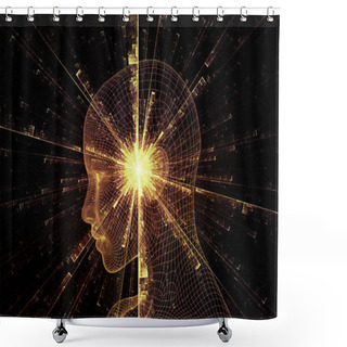 Personality  Virtual Mind Shower Curtains