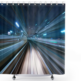 Personality  Motion Blur Shower Curtains