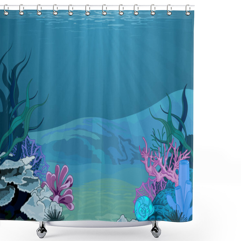 Personality  Underwater landscape shower curtains