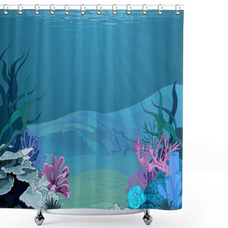 Personality  Underwater Landscape Shower Curtains