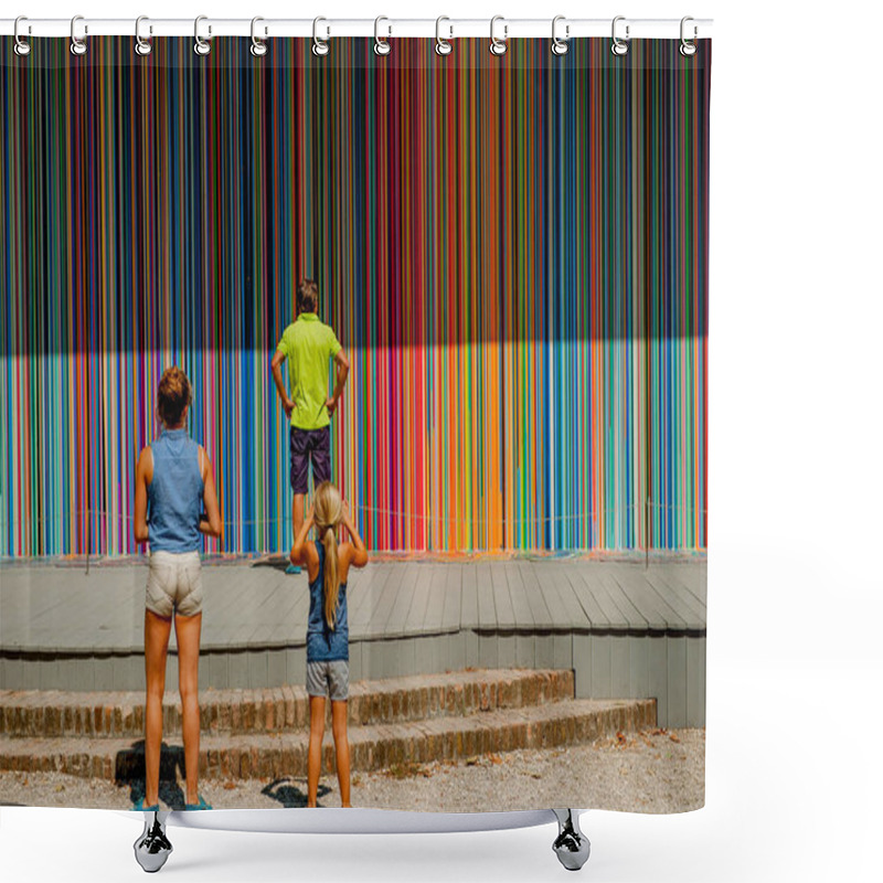 Personality  Venice Italia August 2017: 57th Biennial Of Art Shower Curtains