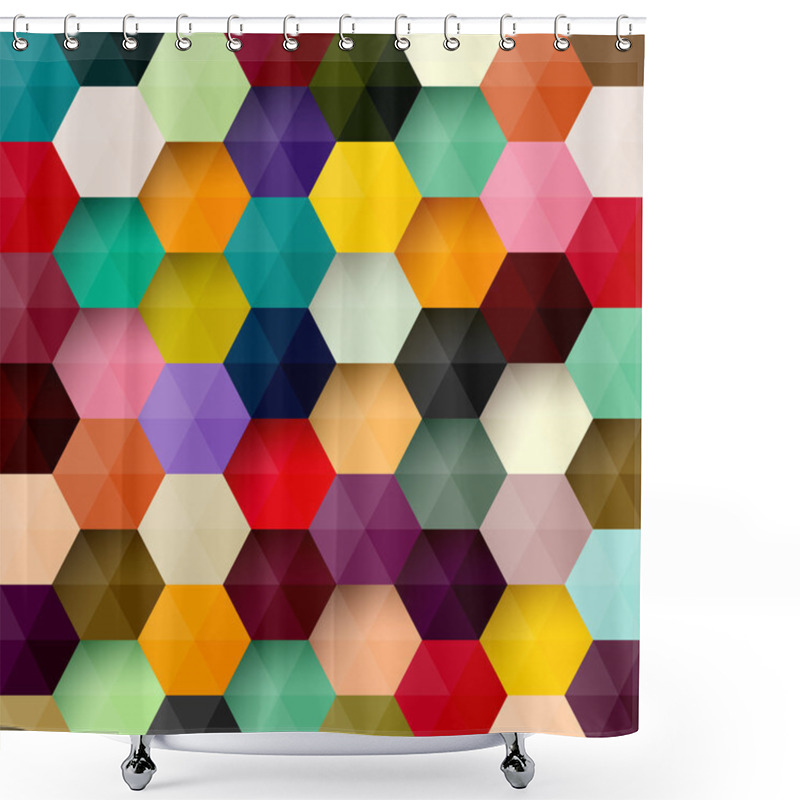 Personality  Abstract colorful background shower curtains