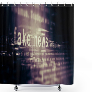 Personality  Fake News Background Shower Curtains