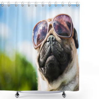 Personality  Dog Mops Shower Curtains