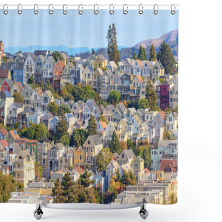 Personality  Typical San Francisco Neighborhood, California Shower Curtains