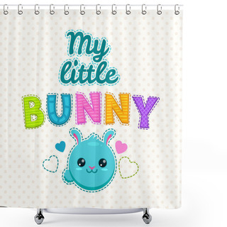 Personality  Cute Kids Illustration Shower Curtains