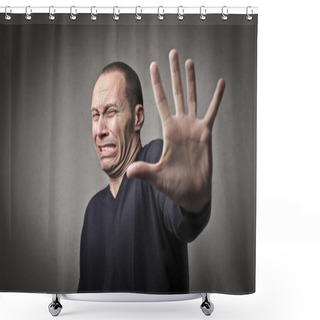 Personality  Repulsion Shower Curtains
