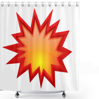 Personality  Vector Bursting Star Shower Curtains