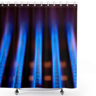 Personality  Gas Flame Shower Curtains