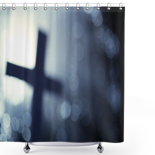 Personality  Abstract Cross Shower Curtains