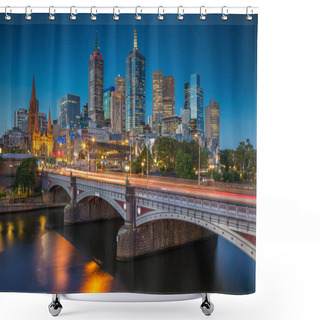 Personality  City Of Melbourne. Shower Curtains