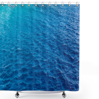 Personality  Background Texture Of A Deep Blue Ocean Shower Curtains