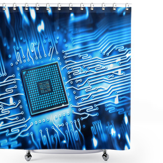 Personality  Integrated Microchip Shower Curtains