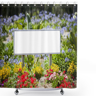 Personality  Sign Flowers Shower Curtains