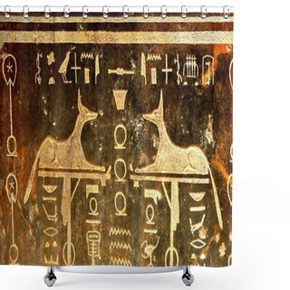 Personality  Egyptian Symbols Shower Curtains