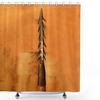 Personality  African Lance Weapon Iron Arrowhead Shower Curtains