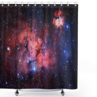 Personality  Nebulae And Stars In Outer Space. Elements Of This Image Furnished By NASA Shower Curtains