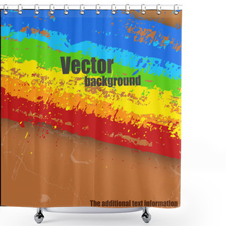 Personality  Colorful Splash Holiday Banner Shower Curtains